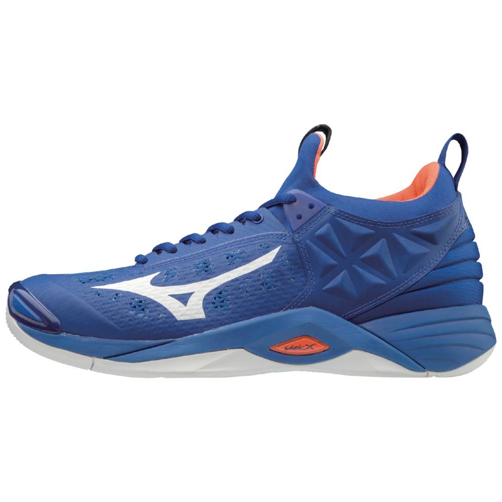 Panske Volejbalove Tenisky Mizuno Wave Momentum Kráľovská Modrá/Oranžové Vypredaj VAMN74609